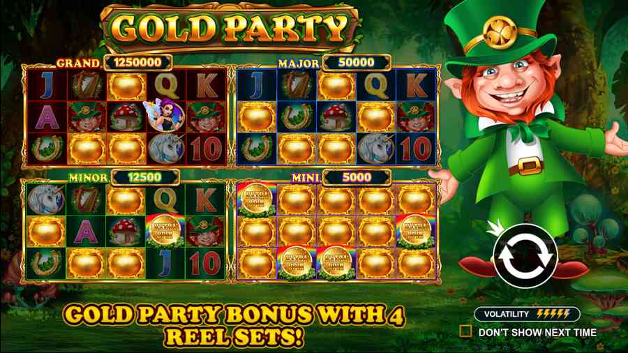 Gold Party gameplay — tragamonedas 5x3 de Pragmatic Play para principiantes
